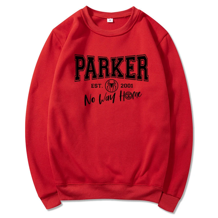 No Way Home Superhero Sweatshirt Parker Est 2001 Stark Industries Peter Parker Hoodie Vintage Tom Holland Crewneck Sweatshirts sweatshirt Hoodies & Sweatshirts