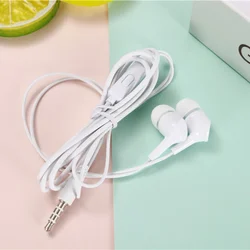 Enhanced Sport Wired Earbuds with Bass and Volume Control (WHITE)
