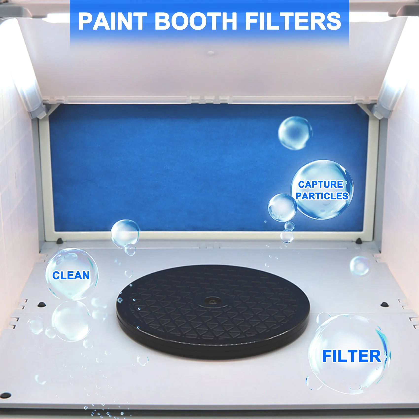 Airbrush Hobby Airbrush Set Di Filtri Per Cabina Di Verniciatura, Cabina In Fibra Di Vetro Sostituire Il Filtro Compatibile Per Master, Paasche 4 Pezz