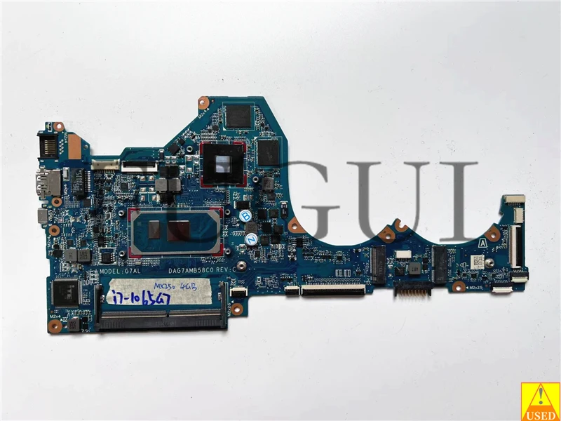 

USED Laptop Motherboard DAG7ALMB8C0 FOR 14-CE I7-1065G7 MX250 4GB Fully Tested and Works 100% Perfectly