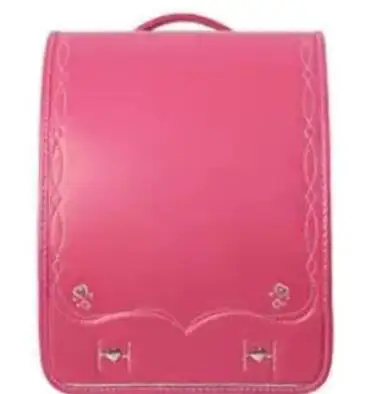 Japan elementary school students schoolbag spine protection children's shoulders backpack 3-6 grades girls PU leather School Bag 2