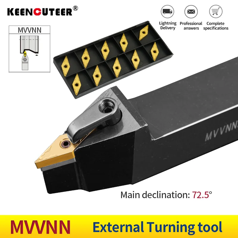 MVVNN2020K16 MVVNN1616K16 MVVNN2525M16 External Turning Tool Holder