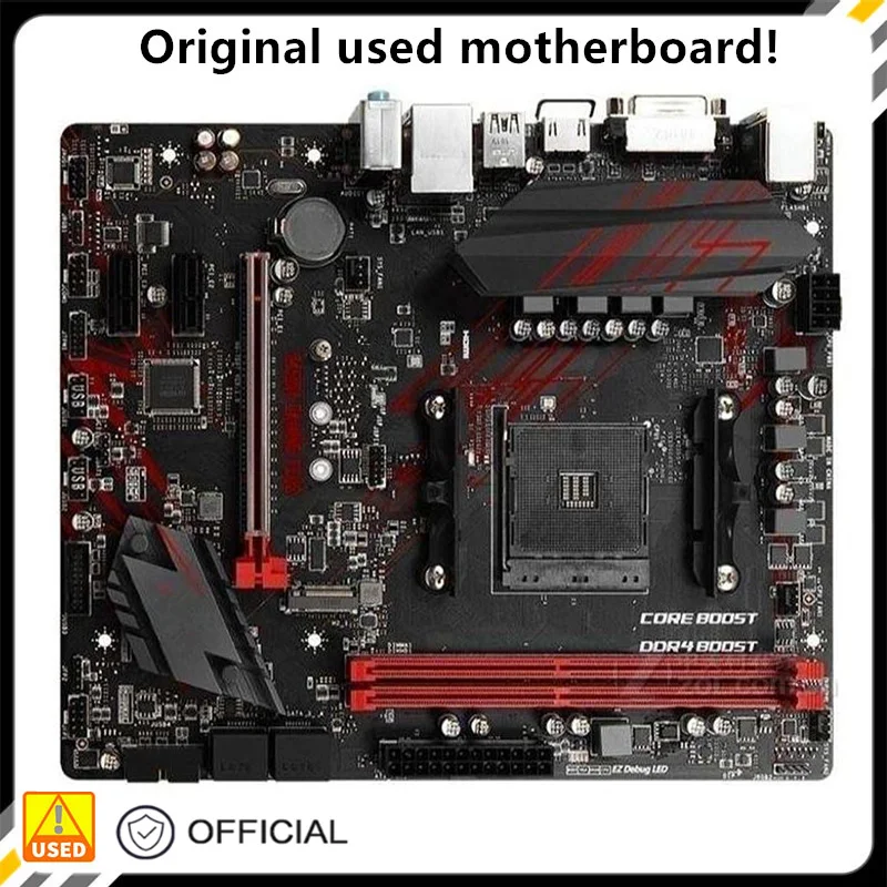 Per B450 B450M Gaming Plus Presa Per Scheda Madre Am4 Per Amd B450 Ddr4 Usb3.0 Sata3 Scheda Madre Desktop Originale Scheda Madre Usata