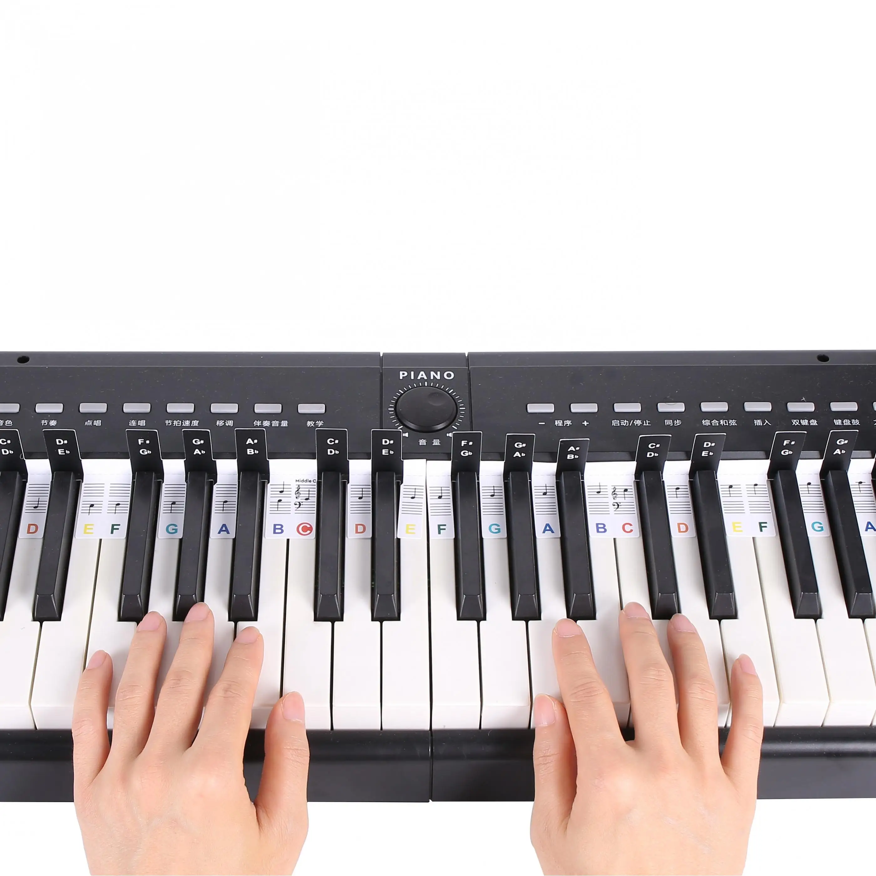 88 Keys Piano Keyboard Note Labels Marker Free Paste Upgraded Piano Notes Guide for Beginners Kids Overlay Key Stickers piano keyboard labels