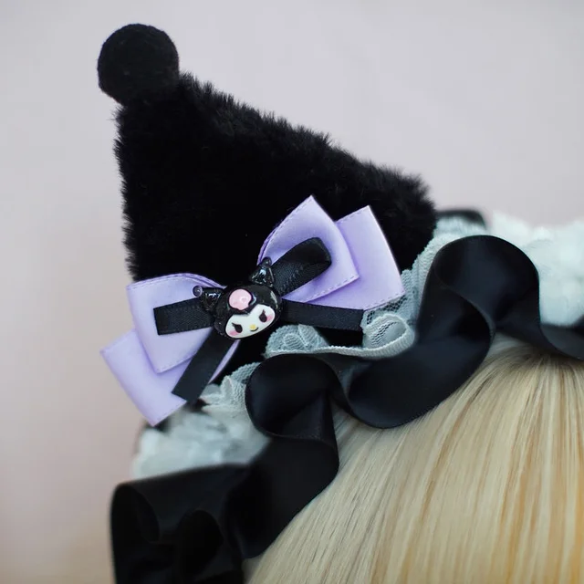 Повязка для волос Kuromi My Melody Cinnamoroll, аксессуары для волос, милые игрушки для косплея в стиле аниме, плюшевый головной убор для девочек, подарки 5