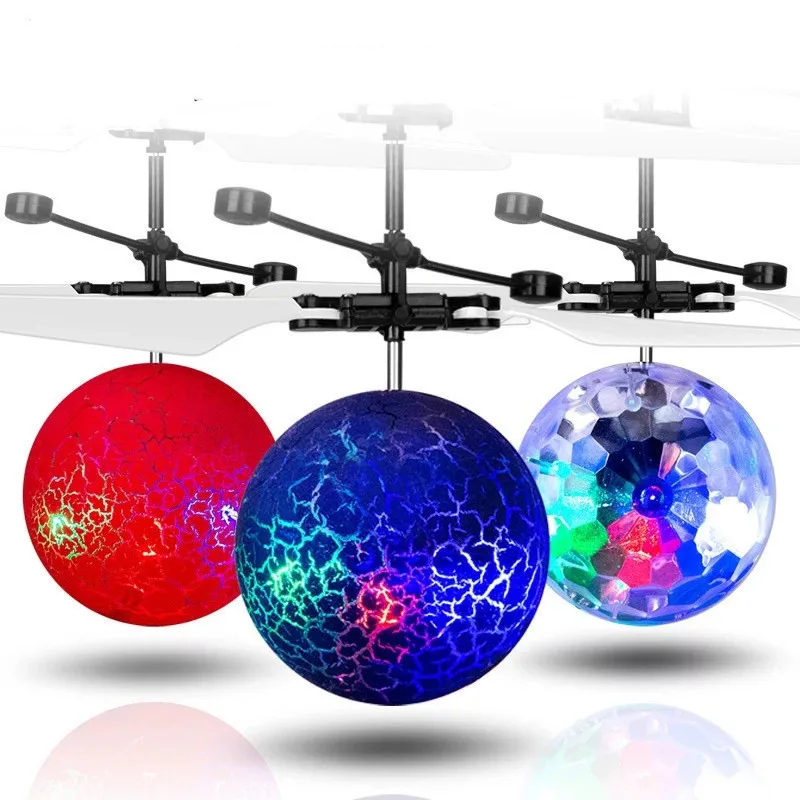 remote control helicopter flying ball toy mini helicopter toys RC toys induction electric flying ball toy children's RC helicopter toys infrared sensor kids LED light toy children's gift