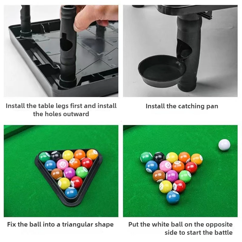Mini Pool Table Game Tabletop Desktop Sports Billiards Board Party Game Mini Tabletop Set Speelgoedcadeau Voor Ouder Interactive