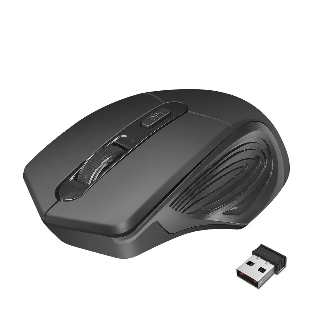 2.4Ghz 4-Button 2400 DPI Optical Mouse Usb Optical Ergonomic Design Wireless Mouse Gaming Mouse Rechargeable Mute Wireless Mice top wireless mouse Mice