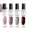 ROSALIND 4PCS Gel Polish Set 7ml Soak Off Nail Gel Red Series Shiny Bright For Nail Art Design LED/UV Lamp Need Base Top Gel 3