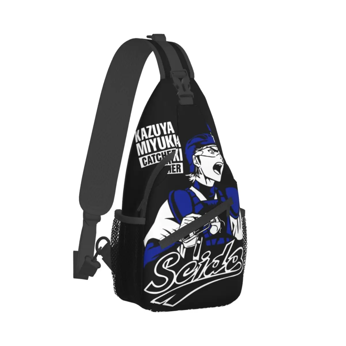 

Kazuya Miyuki Crossbody Sling Bag Chest Bag Diamond No Ace Anime Baseball Sports Shoulder Backpack Daypack Hiking Satchel