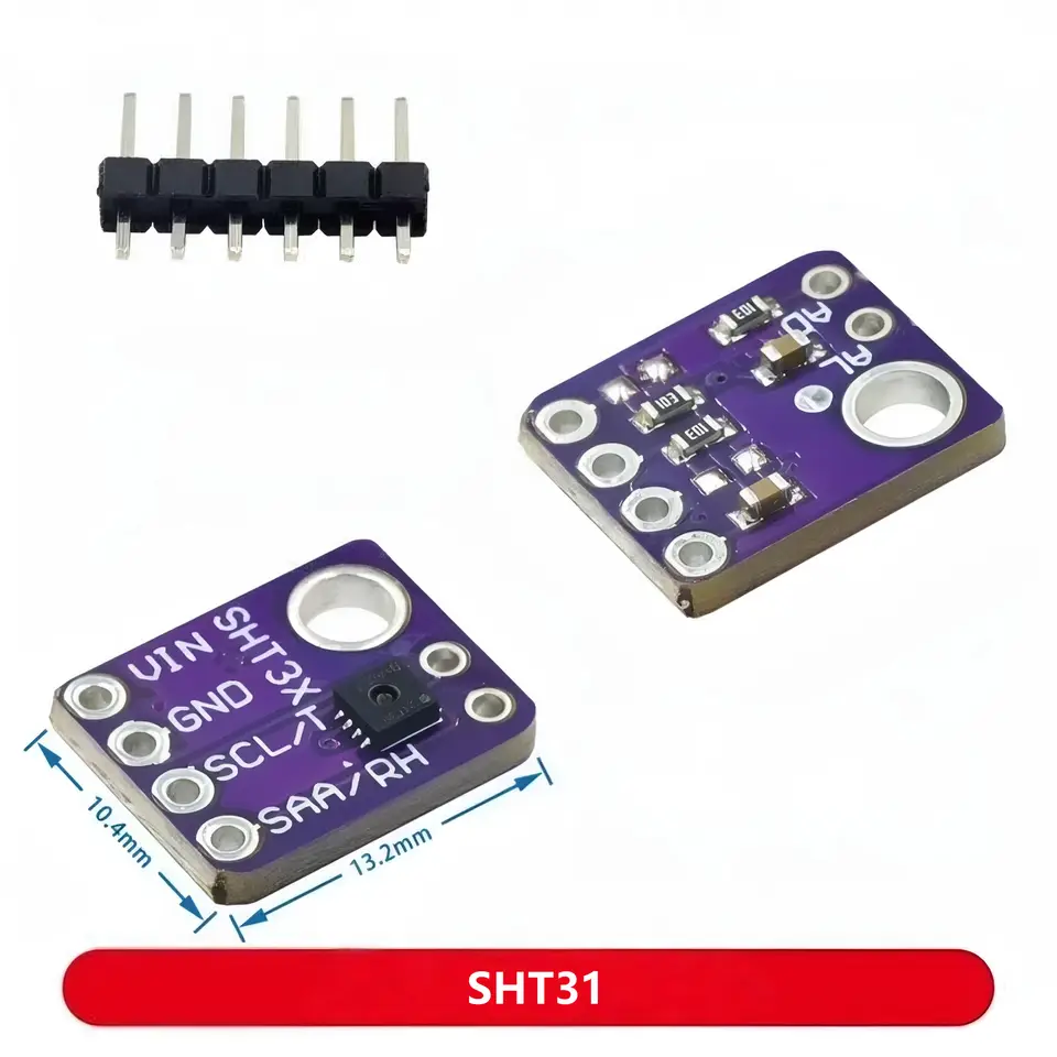 SHT30,SHT31,SHT35, SHT40, SHT41, SHT45 Temperature and Humidity Sensor Module for IoT, HVAC, and Environmental Monitoring image 6