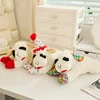 1Pcs Squeaky Plush Lamb & Alpaca Dog Toys - Soft, Durable Chew Play for Medium Breeds 3