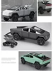 1:24 Tesla Pickup Model Alloy Car Simulation Off-Road Vehicle Sound And Light Pull Back Toy Car Boy Collection Decoration Gift 4