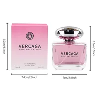 Parfum pour le corps féminin Sweet Love Luxury Brand, parfum longue durée 50 ml, senteur florale, parfums aux phéromones, cristal diamant 5
