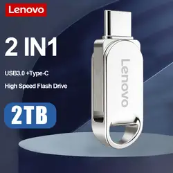 Lenovo TYPE C USB Flash Drive OTG 2 IN 1 USB Stick 3.1 Pen Drive 1TB Waterproof Pendrive 2 Tb Usb Memory Disk For Ps5 Ps4 Gaming