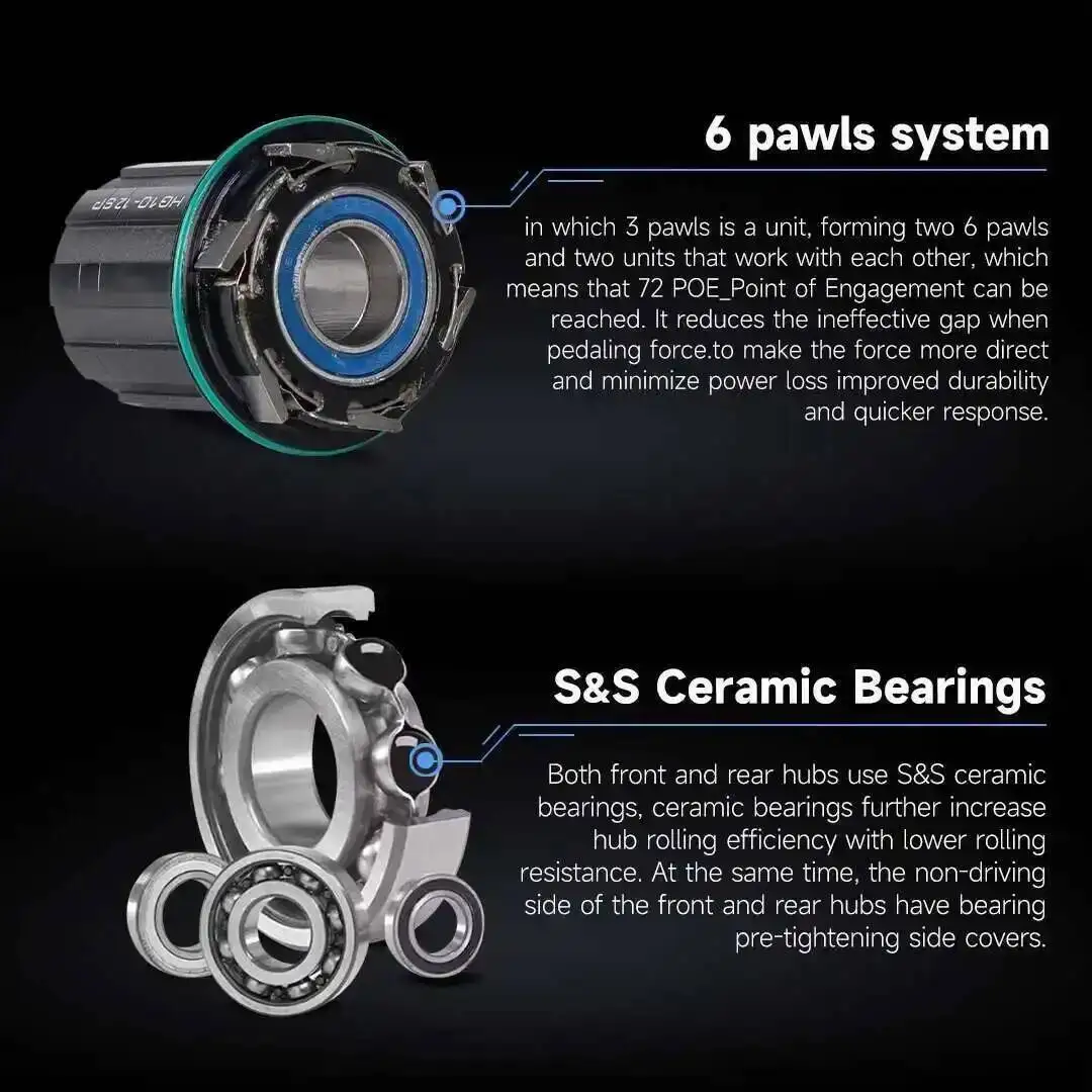 EliteWheels-ロードバイク用のカーボンホイールのセット,シクロクロス