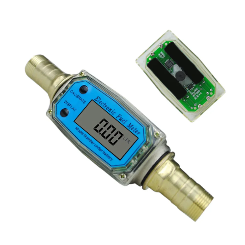 

K24 LCD Fuel Easy Operate Tools Electronic Digital Display Measuring High Accuracy Aluminum Alloy Multipurpose Flow Meter