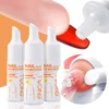 3 bottles Nail Glue Remover for Fake Nails Easily Removes Acrylic Nails, Press-On Nails & Rhinestones - Convenient Prying Cap 1