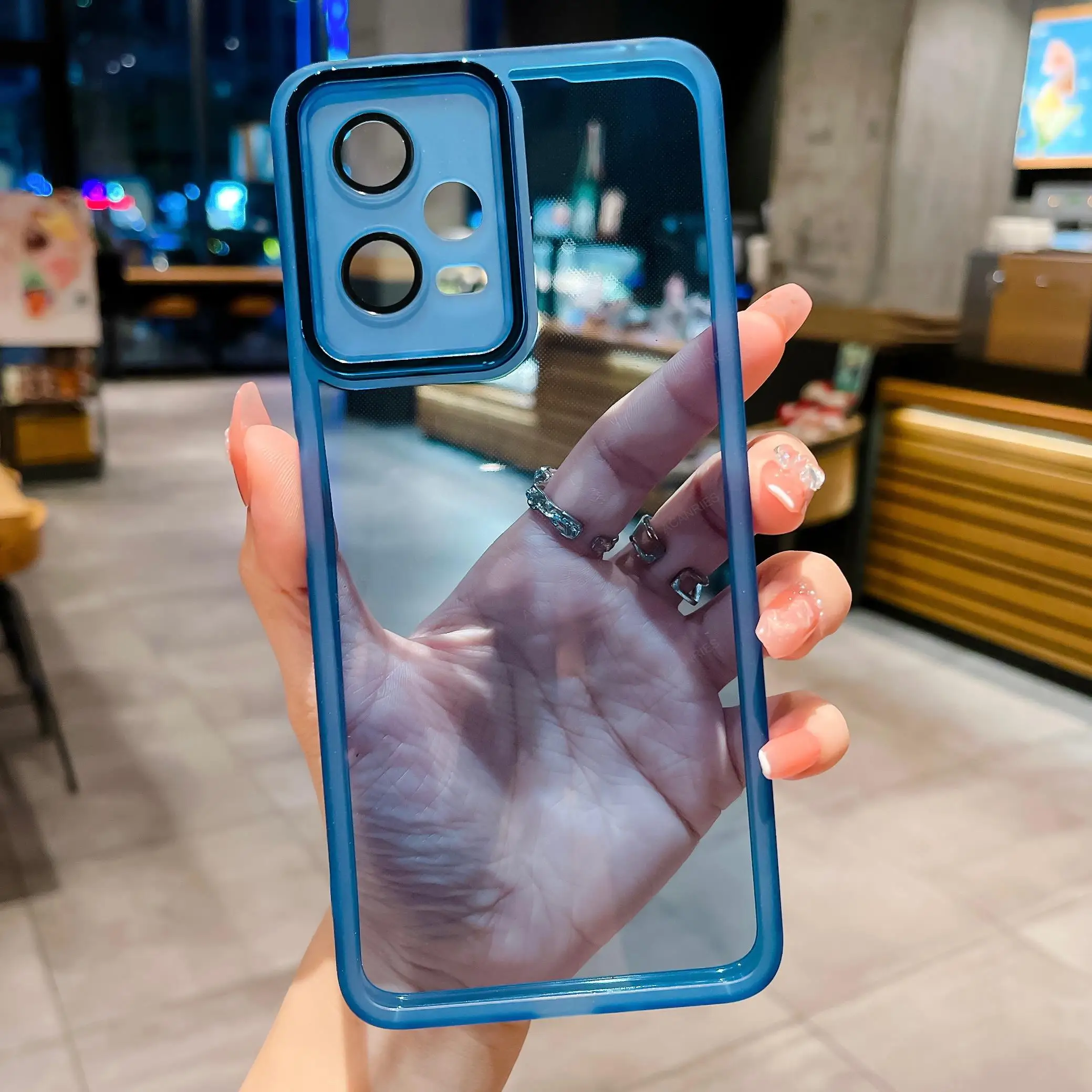 Clear Transparent Silicone Soft Case with Lens Protector