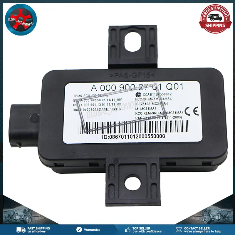 Tire Pressure Monitor System Module TPMS A0009002701 A 000 900 27 01