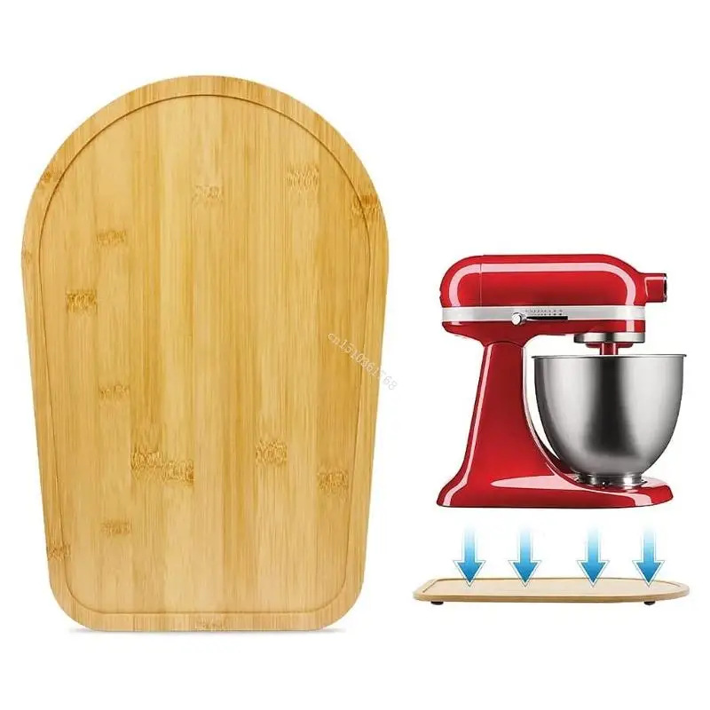 Bamboo-Stand Mixer Mat Slider for KitchenAid 4.5-5 Qt 5K45SS 5KSM175PS Storage Mover-Sliding Appliance Moving Tray