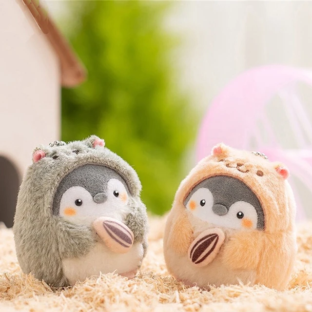 Tier Plüsch Puppe Schlüsselbund Niedlichen Cartoon Pinguin Hamster Gefüllte  Plüsch Puppen Spielzeug Schlüssel Ring Tasche Anhänger