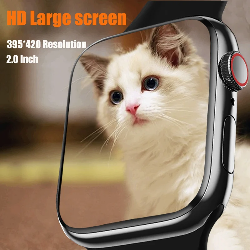 2.0 ġ Ʈ ġ Series 7 Woman Man 2022 X8 Max  긮 ȭ  Smartwatch Men Heart Rate monitor Watch + Box