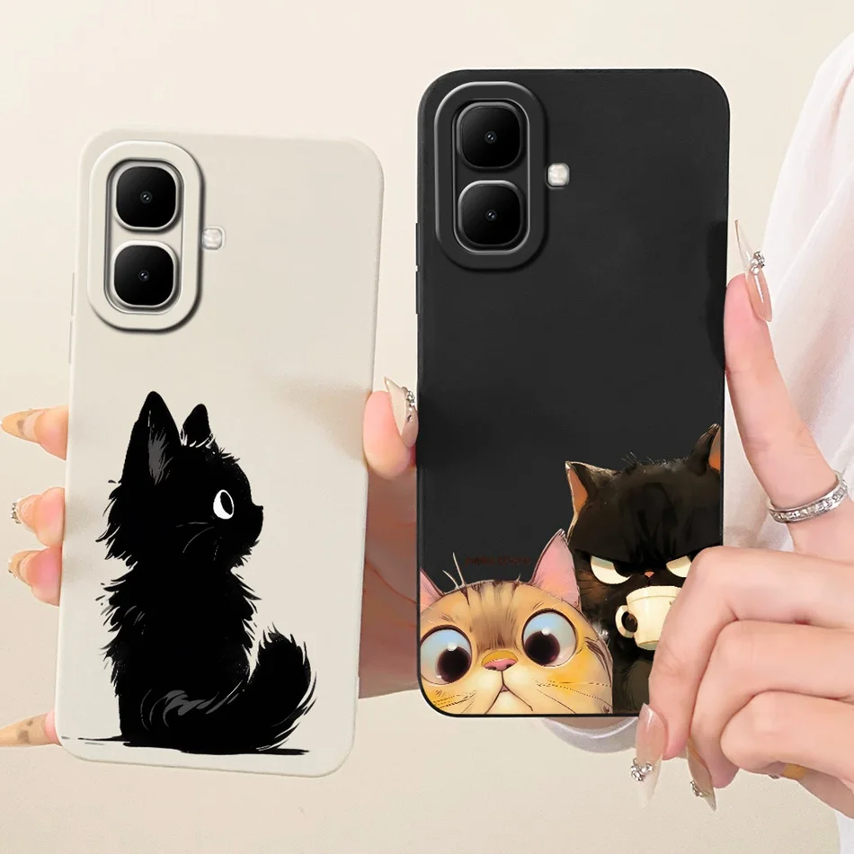 Cute Cat & Flower Butterfly Cartoon Shockproof Soft Silicone Phone Case