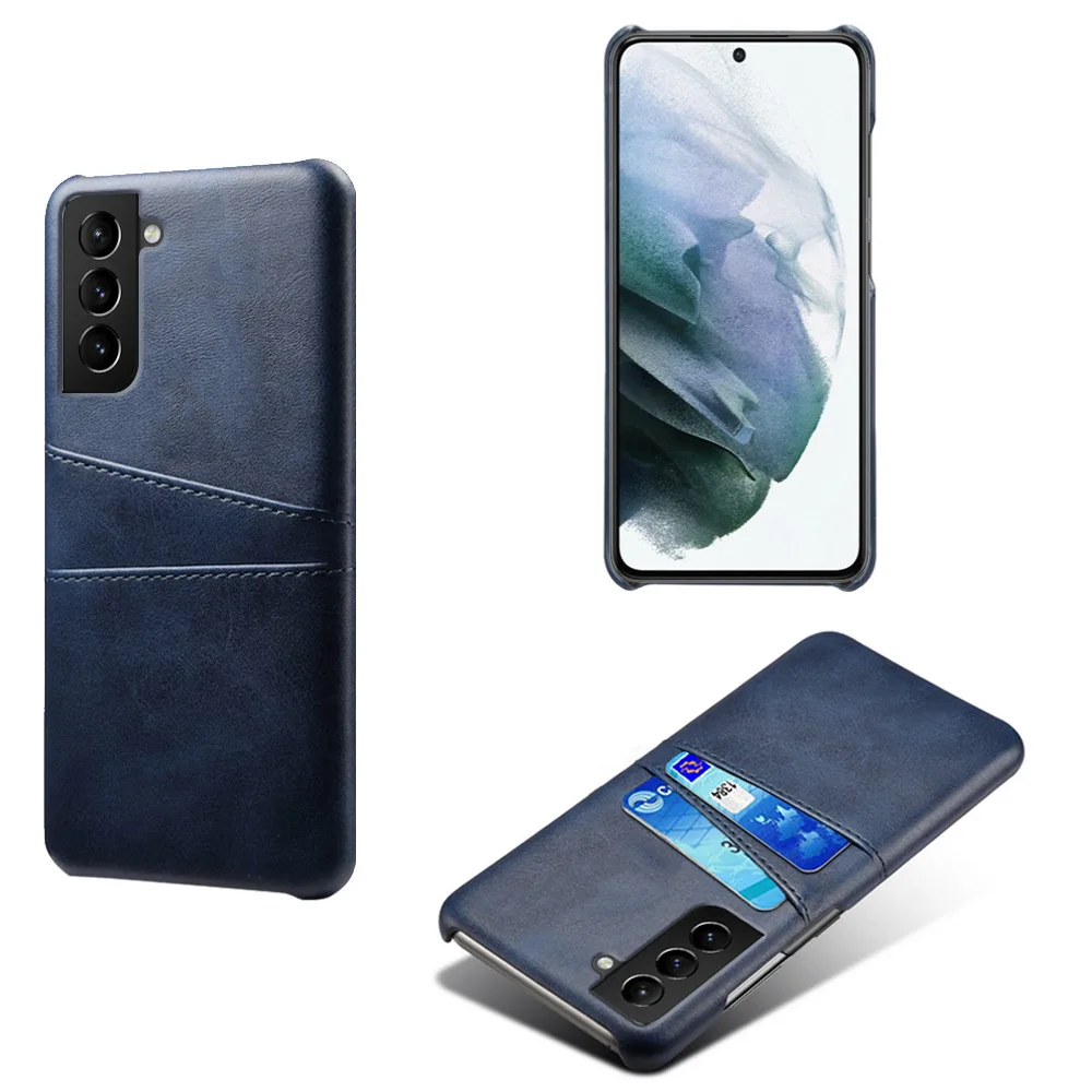 

Plastic Frame Phone Case For Samsung Galaxy S22 S21 S20 FE S10 Note 20 Ultra 10 Plus Pu Leather Wallet Card Slot Back Cover