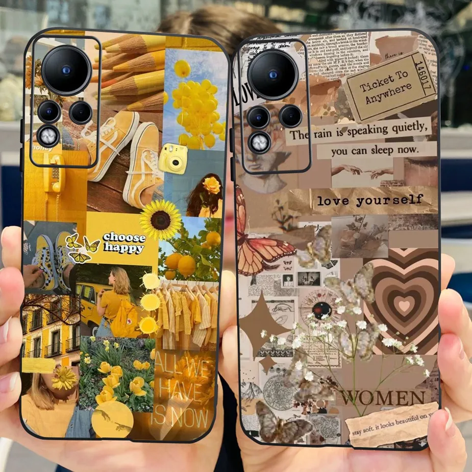 Cute Fashion Painted Soft TPU Case Cover - Stylish Protective s Capa