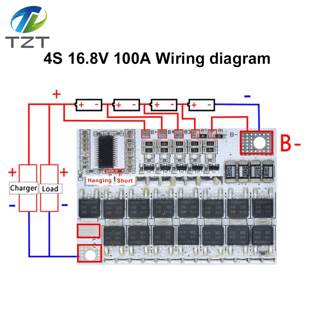 3s/4s/5s Bms 12v 16.8v 21v 100a Li-ion Lmo Ternary Lithium Battery Protection Circuit Board Li-polymer Balance Charging Module circuit board,electronic component,battery protection module,battery protection board,lithium battery board
