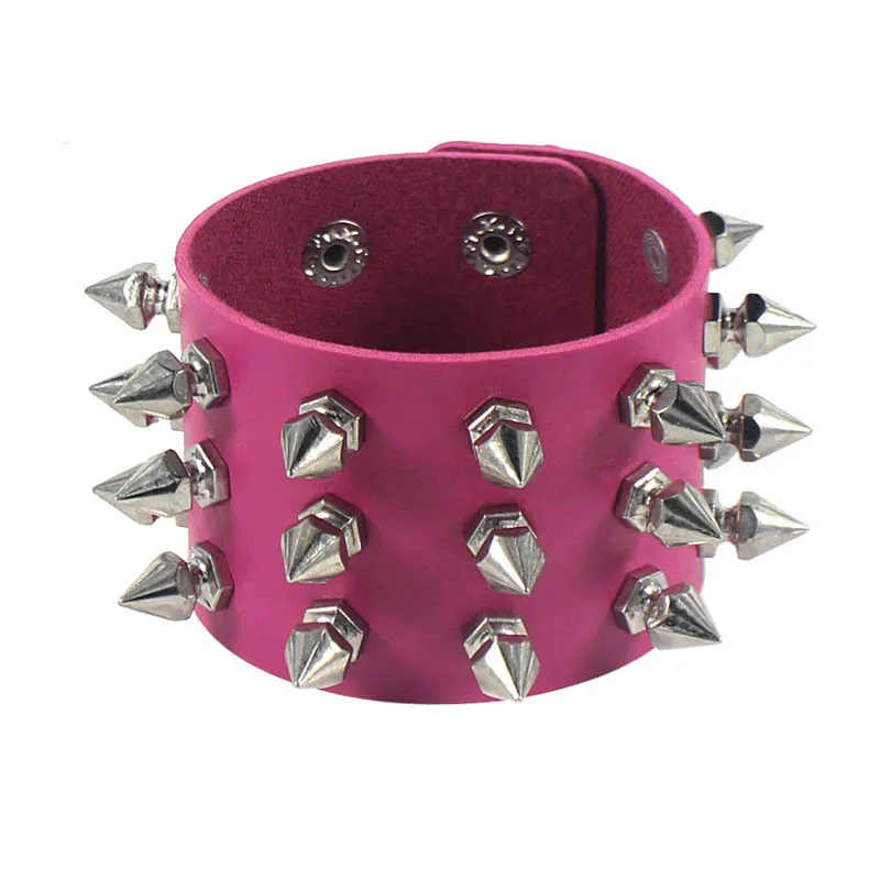 Leather Bracelet Punk Gothic Rock