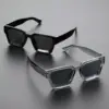 2PCS Plastic Fashion Rectangular Frame Women Sunglasses For Daily Life Men Eyewear Rave Party Daily Life  Accessories. 2