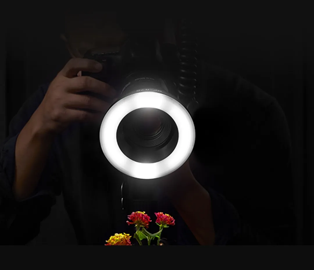 Godox MF-R76 RING76 5000K Macro LED Ring Light Speedlite Flash Light for Canon