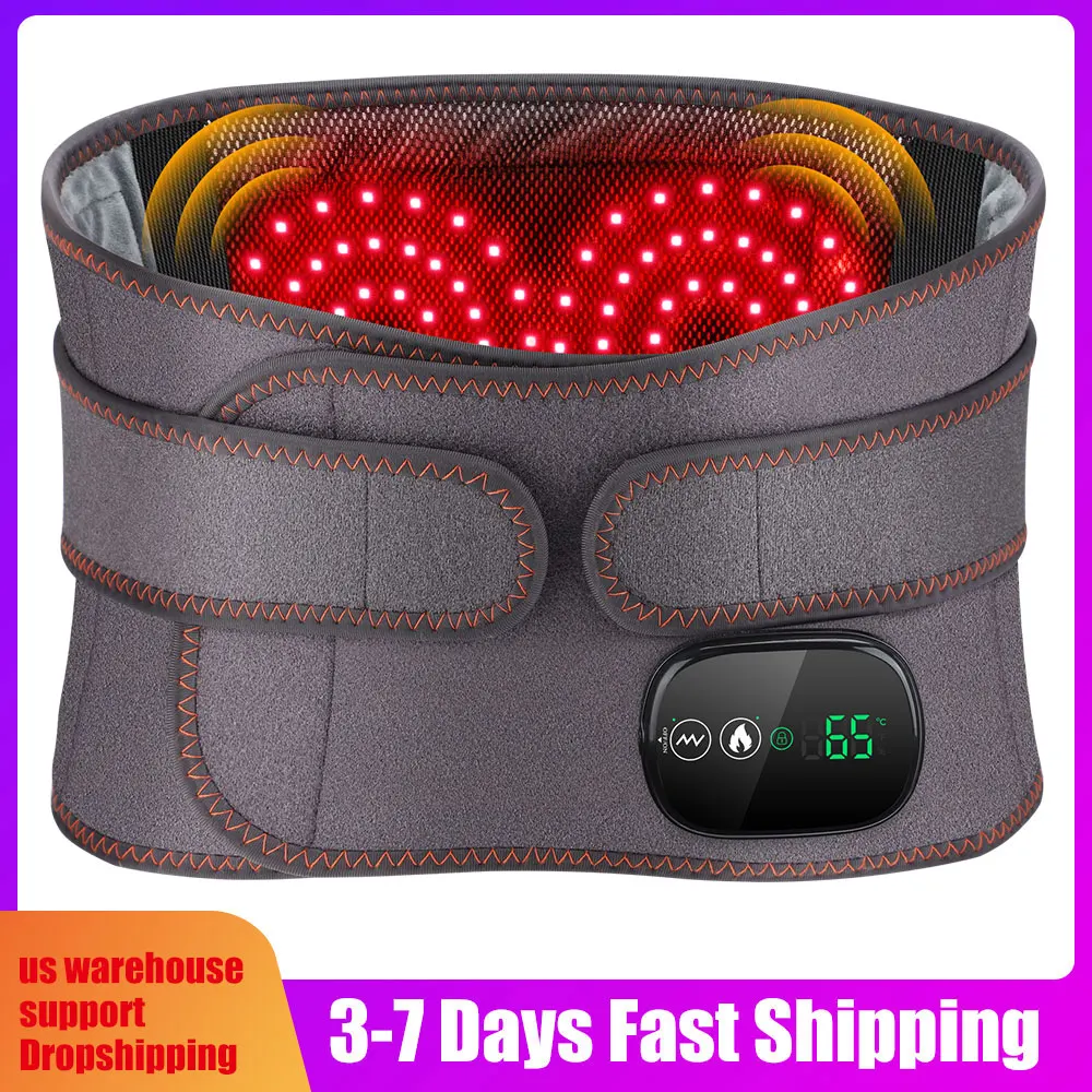Wireless Electric Heating Waist Massage Belt for Back Support