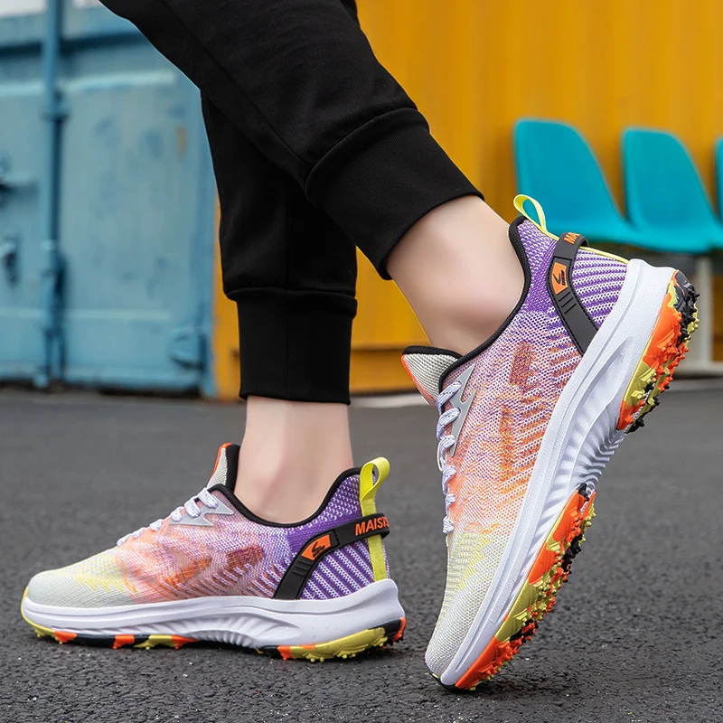 Professional Golf Shoes Nailless Comfortable Outdoor Men's Golf Training Sneakers Mesh Breathable Men's Jogging Training Shoes