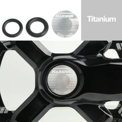 Enhanced MTB Crank Dust - Proof Cover Cap - Waterproof Bicycle Dust Plug (Dust plug titanium)