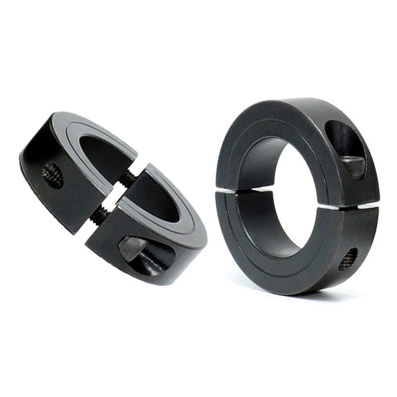 Double Split Shaft Collars Oxide Set Screw Style Double Split Setscrew