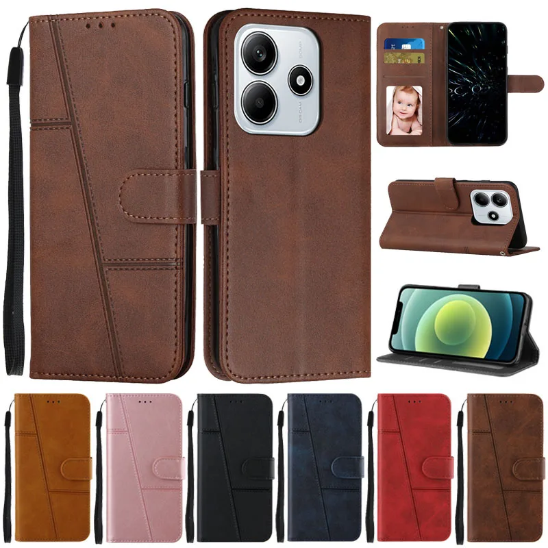 Flip Wallet Book Cover Case for Xiaomi Redmi Note 14 Series - Premium Protective
