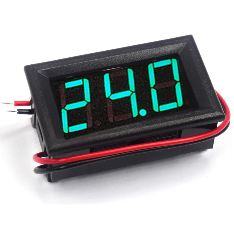 Multicolor Digital Voltage Panel Meter for Vehicles (4.5V-30V Range)