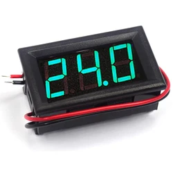 Multicolor Digital Voltage Panel Meter for Vehicles (4.5V - 30V Range) (Green)
