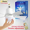 Ceiling Fan LED With Light Remote Control Dimmable 30W E27 Base Modern Smart Wireless Fans Lighting For Bedroom and Living Room 1