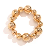 Ingemark Goth Vintage Big CCB Chain Bracelets Women Trendy Classic Elastic Strand Beads Charm Bangles Grunge Couple Hand Jewelry - Image 5