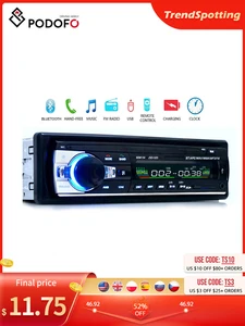 Автомобильный радиоприемник Podofo one din, стерео, FM, Aux, вход, SD, USB JSD-520, 12 В, 1 din, Автомобильный MP3, USB, мультимедийный проигрыватель для Авторадио