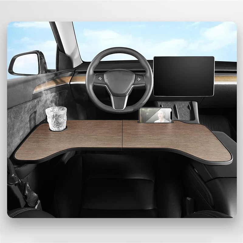 折りたたみ式車のハンドルテーブルデスク、マウントダイニングドリンク