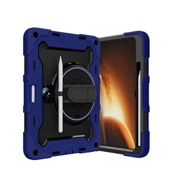 Custodia Armor Rotante a 360 Gradi - Cover Pesante e Resistente con Supporto Multiangolo e Cinghia per Mano, Antishock