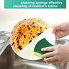 50p-2cs Scouring Pad Double Sided Scrub Bowl Pot Cleaning Sponge Dish Washing Kitchen Tools Home Clean Supplies 6