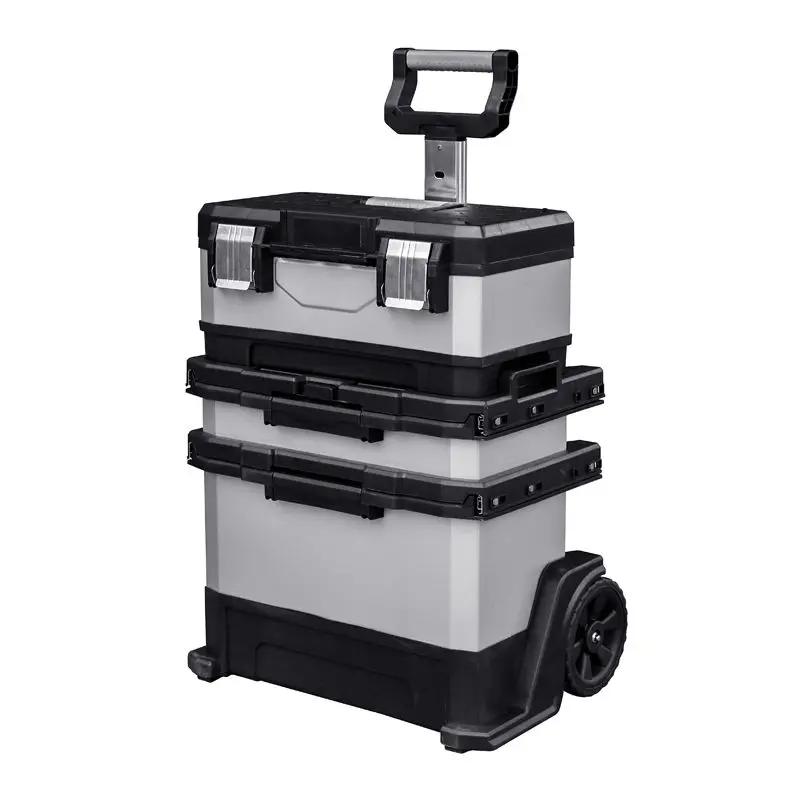 

Large Professional Tool Box Storage Household Use Suitcase Tools Vehicle Mounted Multifunction Portable Organizer Rolling
