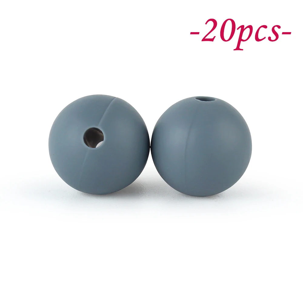 Vibrant Silicone Beads Set for DIY Jewelry & Crafting – 20-Piece Collection