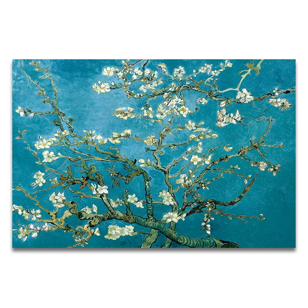 DIY 11CT Cross Stitch Embroidery Kits Famous Artist Van Gogh Starry Sky Iris Flower Sunrise Landscape